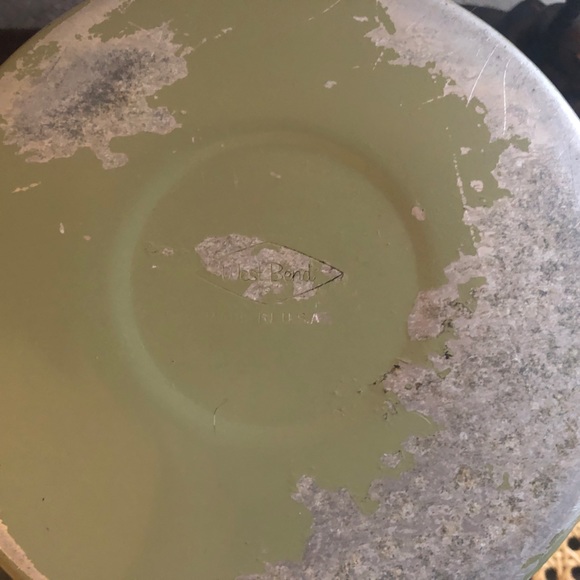 Avocado Green Aluminum Flour Canister by West Bend Circa 60s/70s - Picture 6 of 14